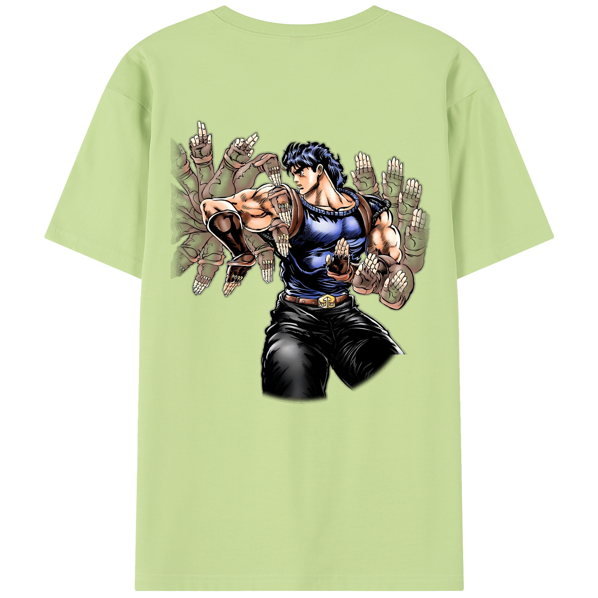 （画像用） ジョジョの奇妙な冒険 /ジョナサン?ジョースター JoJo's Bizarre Adventure Jonathan Joestar 綿100％半袖Tシャツ（背面プリント）